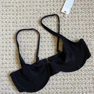 frankies bikinis ribbed black top